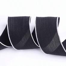 Black & White Glossy Vertical Striped Ribbon, Black & White Fabric Ribbon, DIY Bow Tie, Floral Decor Straw Hat, Suitable For DIY Hair Clips - Handmade Bow Tie Accessories, Sewing & Weaving Supplies, Sewing Ribbon, Holiday Party Gift Wrapping
