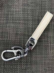 1pc Exquisite Cowhide Keychain, Simple And Stylish Car Keychain, Compatible With Peugeot TPU Soft Shell Key Case + Leather Keychain With Screwdriver Set, Suitable For Peugeot Folding 3 Button Car Key Car Accessories Cute Goth Y2k Bag Lanyards With Id Holder Car Accessories Bag Charms Gifts For Mother, Father, Graduation, And Teacher - Multicolor - View 12