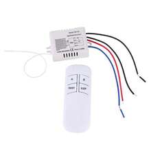 Control remoto inalámbrico monocanal de 1000 W y 15 metros de alcance. Ideal para iluminación de escaleras, pasillos, baños, almacenes, garajes, fábricas y talleres. Apto solo para productos de iluminación. - Blanco - Ver 1