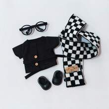 17厘米拉布布娃娃秋季风衣 | 1/2代校园风格 + 时尚眼镜 | 迷你包包饰品 & 开学季礼物 - 彩色 - 查看 7