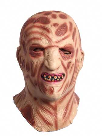 Horror Burning Monster Mask, Latex Scary Rotten Face Mask For Halloween, Christmas And Holidays