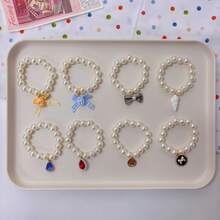 （仅配件）珍珠项链适用于第一代和第二代小雕像，适合玩偶服装装饰，时尚玩偶可爱配件吊坠和装饰