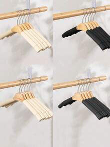 5 Stücke Schwamm Kleiderbügel, rutschfeste & nahtlose Kleiderbügel, Holz Kleiderständer für Erwachsenen Kleiderschrank