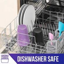 2-Pack 20oz Leakproof Shaker Bottles With 2 Stainless Steel Mixing Balls - Gym/Workout/Travel/Office Protein Shakers For Smoothies, Pre-Workout & Weight Loss Drinks, BPA-Free & Odor-Resistant (Green & Black) - Purple / Black - View 4