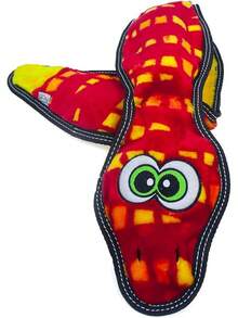 Outward Hound Seamz Gator Plush Dog Toy, Large - Snake - 查看 7