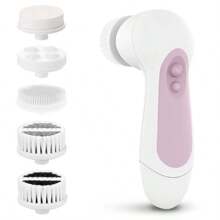 Waterproof Facial Cleansing Spin Brush Set With 5 Exfoliating Brush Heads Electric Face Scrubber Cleanser Brush By CLSEVXY Face Brush For Gentle Exfoliation And Deep Scrubbing