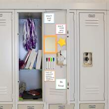 16 Stück wiederverwendbare magnetische farbige Etiketten - bewegliche Aufkleber - abwischbare magnetische Etiketten - strapazierfähiges beschreibbares abwischbares Papier - magnetische Whiteboard-Aufkleber, Regaletiketten, Namensschilder, Kreidetafelmagnete, perfekt für Schularbeiten, Aufgabenlisten, Kühlschranknotizen, Aufbewahrungsschränke, Computer, Klassenzimmer & Heimorganisation, abwaschbare Oberfläche. 10x10 cm. Schulmaterial. 16 Stück mit 1 Stift enthalten.