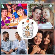 1 件镀银动物系列水豚休闲吊坠、水豚喝奶茶珠、水豚发芽珠、水豚扛龟珠、腊肠犬珠、粉色小熊吊坠饰物，适合 DIY 珠宝制作手链和项链，可作为情侣珠宝礼物。