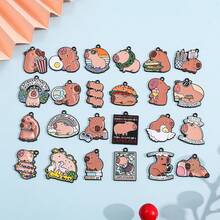 可爱的水豚河豚DIY吊坠首饰套装，可用于制作手链、项链和其他首饰。适合DIY爱好者。也非常适合馈赠亲朋好友。