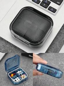 Portable Weekly Pill Box Large Size Waterproof Airtight Medicine Storage Case For Daily Morning, Noon And Night, Compact