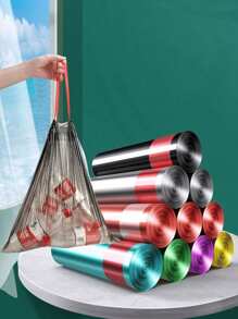 100个黑色抽绳垃圾袋，适用于家庭、办公室、卧室和浴室的小型垃圾袋，垃圾填充，便携式防臭厨房垃圾篮袋，一次性垃圾袋，适用于厨房、浴室等更多场景