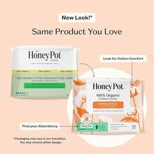 The Honey Pot Company - Sanitary Pads For Women - Non-Herbal Super W/Wings - Organic - Cotton Cover & Ultra-Absorbent Pulp Core - Feminine Care - FSA & HSA Eligible - 16 Ct - Non-herbal Heavy Flow Liners - View 2