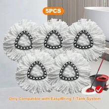 1/2/3/5 pezzi Ricambi per mocio, adatti per mocio rotanti, ricariche in microfibra super, compatibili con mocio triangolari girevoli a 360 gradi, facile pulizia per pavimenti domestici, forniture per la pulizia dei pavimenti di casa - Multicolore - Visualizzare 16