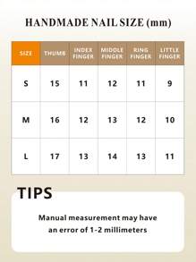 10 件手工指甲长方形按压指甲渐变蓝色法式尖头，带闪亮 3D 线条艺术花朵蝴蝶结和水钻装饰，优雅风格，适合女士和女孩夏季美甲艺术美甲用品指甲 - 淺藍色 - 查看 7