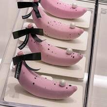 Molde de silicona con forma de fruta 3D, reutilizable para hornear postres, gelatina, helado y talla grande. Incluye formas como plátano, fresa, pera, limón, mango, frambuesa, naranja, melocotón, coco, cacao, manzana, cereza. Adecuado para Navidad, San Valentín, bodas y otras festividades