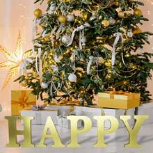 5.91-Inch (15 Cm) Black Wooden Letters Unfinished Wooden Letters, For Wall Decoration, Decorative Standing Letter Slices, Sign Decoration, For Handicrafts, Family Gathering Projects Home Decor Christmas Decorations Room Decor Christmas