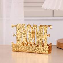1pc Tie Yi Paper Napkin Holder Household Creative European Napkin Paper Clip Hotel Restaurant Cafe Paper Clip Golden Square Paper Napkin Desktop Storage Rack - Gold - View 20