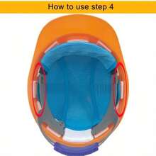 Removable & Washable Helmet Liner Pad, Blue, Breathable & Sweat-Absorbent, Suitable For Construction Site - Blue - View 8