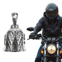 1pc Guardian Angel Motorcycle Bell Good Luck Charm Keychain Pendant Accessories, Gift For Bike, Friends - one-size - View 5