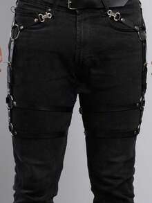 Men's Leather Leg Harness,Men Harness Leather,Man's Harness Strappy,Halloween Costumes,Men's Sexy And Costume Accessories