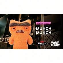 Spin Master 最新款 2025 ZURU 9 英寸 Fuzzy Fuggs 咧嘴怪兽毛绒玩具 - 趣味可爱收藏毛绒动物，适合 4 岁及以上儿童 - Munch Munch (Orange) - 查看 8