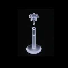 10 件简约透明隐形唇钉和耳钉，适合学生谨慎佩戴