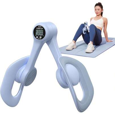 MERACH 1pc Thigh Trainer, Pelvic Floor Exercise Devices With Display Counter, Inner Thigh Exerciser For Women, Home Fitness Equipment For Hip/Leg/Butt