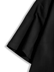 Customized Women's T-Shirts - Add Your Photos (Badge Pattern/Couple Photo/Family Photo/Selfie/Pet), Design Your Own Personalized Printed T-Shirt As A Gift For Your Girlfriend, Couple Date Shirt, Etc., Suitable For Anniversary, Valentine's Day, Mother's Day, Birthday, Festival, Etc. Comfortable And Casual, Custom Couple Shirts, Women's Tops, Custom Pattern Tops, Women's Short Sleeve T-Shirts, Tops - 黑色 - 查看 6