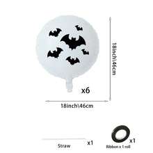 7 Stück/Set Halloween Fledermaus Design Luftballons