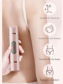 1pc 2-In-1 Electric Shaver, Dual Head Shaver, Suitable For Women, For Body, Nose, Hair Trimmer, Face Shaver, Eyebrow, Legs, Underarm, USB Rechargeable Epilator, Suitable As A Gift And For Household Use