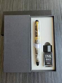 [Customized] Laser Engraved Pen Holder, 1pc Elegant Customized Fountain Pen With 0.5mm Fine Nib, High-Quality Electroplated Craftsmanship, Smooth Writing Experience, Refillable Ink Cartridge, Includes 30pcs 2.6mm Ink Cartridges, Great Daily Writing/Calligraphy Gift For Coworkers, Family, Back To School, Valentine's Day, Christmas, Father's Day, Teacher's Day, Thanksgiving, Christmas, Mother's Day, Birthday, Personalized Gifts - Multicolor - View 56