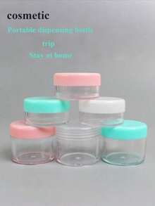 1 个迷你可再填充化妆品容器，旅行必需品，方便的家居收纳盒，节省空间，多功能 - 彩色 - 查看 3