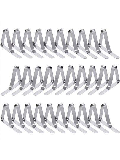 6 szt./12 szt. Trwałe klipsy do obrusów ze stali nierdzewnej, niezbędne na festiwale, imprezy, Święto Dziękczynienia