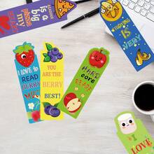 12pcs/24pcs/36pcs Creative Scented Bookmarks With Whimsical Cartoon Artwork, Scratch To Reveal Fragrance Paper Bookmarks, Lovely Stationery For Reading, Premium, Lightweight, Vibrant Desk Accessories For Students, Classroom Activities, Home Study, School Library Time, Giftable Reading Aids, Durable Craft Paper, Playful, Cute, Multi-Scent Options - Multicolor - View 2