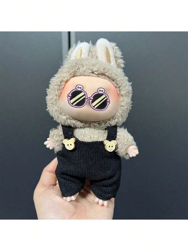 Replacement Skirt 17CM Pendant Blind Box Doll Strap Skirt Replacement Skirt 10CM Doll Dress Printed Strap Skirt Crying Doll Dress Up (Excluding Doll, Excluding Doll)