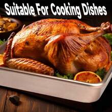 Juego de 3 moldes rectangulares para pasteles antiadherentes y profundos, para horno, bandeja dorada para hornear galletas, para horno tostador, utensilios de repostería para brownies, pan y cazuelas - Dorado - Ver 5