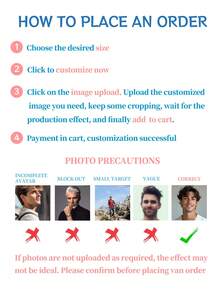 Pantalones de pijama personalizados para mujer, retrato de pareja único, intercambio de rostros de pareja e intercambio de rostros de mascotas, temática navideña y festiva - Mercancía de fans de retratos de celebridades - Negro - Ver 5