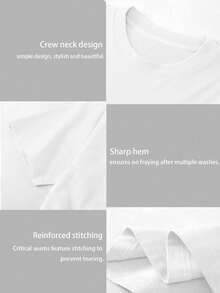 Artsadd Vintage Car Graphic Womans Tshirts, Oversize Casual Tees, Short Sleeve Loose Shirts - trắng - Xem 6