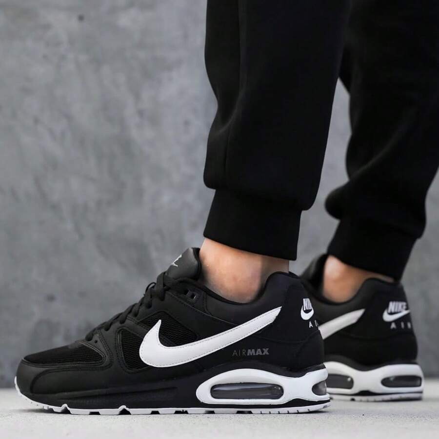 Nike AIR MAX Men's Shoes, Cushioned Air Sole, Retro Casual Street Running Shoes, 629993-032 - Black and White - View 1