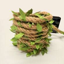 1pc 50/100 LED Solar Rope Light, Rope & Copper Wire String Light, Solar-Powered With 8 Modes, Outdoor Decorative Light For Yard, Garden, Fence, Christmas Decoration Fall Decor House Decor - Yellow - View 10