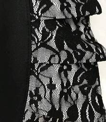 Black Lace Flirty Apron With Pocket, Retro Cooking Aprons Women - 黑色蕾絲 - 查看 6