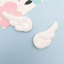 10 件/包毛绒天使翅膀装饰配件、DIY 发夹、头饰、服装胸针用品