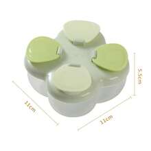 4-Compartment Portable Baby Milk Powder Box, Newborn Infant Formula Dispenser Container For Outdoor Use - Multicolor - View 2