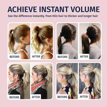 MPony Popper Clip High Ponytail Holder For Full Volumius Styles Versatile Accory For All Hair Types Ponytail Volumizer For Thick And Long Hair Fancy Accories For Women Clear Pony Popper5001 - Trong sáng - Xem 6