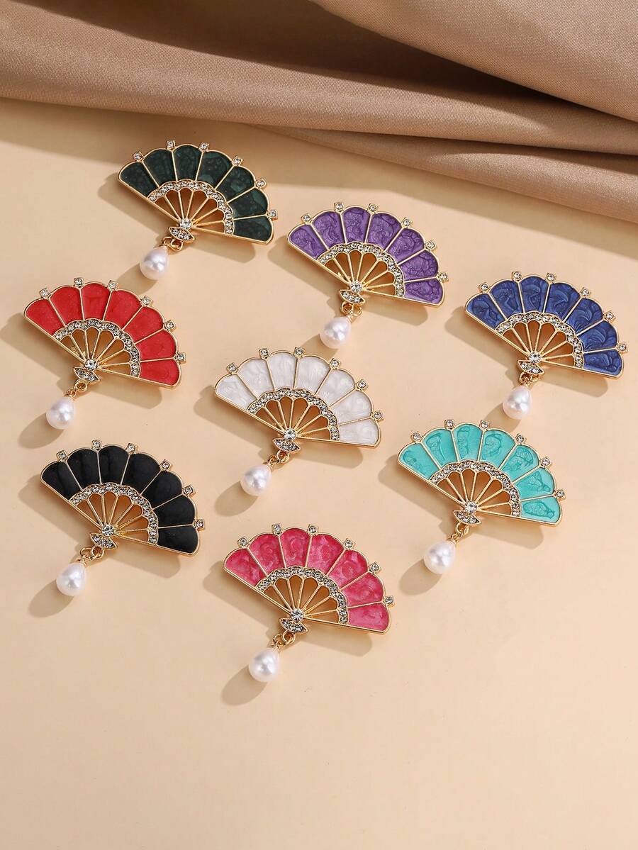 1pc Ombre Patterned Boho Style Zinc Alloy Fashion Brooch - Multicolor - View 1