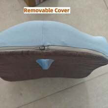 1pc Ergonomic Seat Cushion For Office Chair, Car Seat & Desk - Durable Polyester Cover, Washable, All-Season Comfort - Ideal For Long Hours Of Sitting, Office Chair Cushion