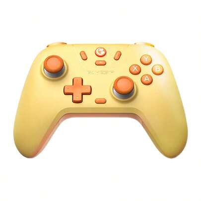 GAMESIR T4 Nova Lite Gaming Tri-Mode Controller, Joystick Without Dead Zone, 6-Axis Gyroscope, Linear Trigger, 2.4G/Bluetooth/Wired Second Connection, Universal For Switch/Steam/Android/IOS, Yellow