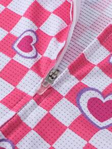 女式夏季骑行服，两用山地/公路骑行装备，速干高弹力面料，背面三口袋设计，山地/公路骑行装备 - 粉色 - 查看 4