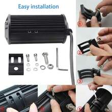 6pcs Motorcycle LED Driving Fog Lights Yellow White Dual Color Hi/Lo Beam Spotlight For Motorcycle Fog Lights Aux Light