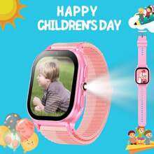 ERUN 31 Games Smart Children's Watch HD Full Touch Screen Outdoor Flashlight Alarm Clock Audiobook Recording Video Pedometer Calculator Music DIY Wallpaper Photography Children's Day, Ay, Boy/Girl Birthday Gift
